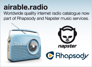 Napster and Rhapsody utilize airable.radio Internet Radio Catalogue ...