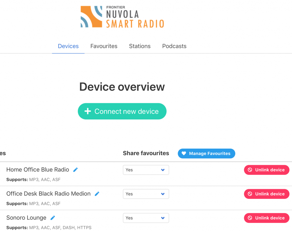 It’s available The all new Frontier Smart radio & podcast Portal airable